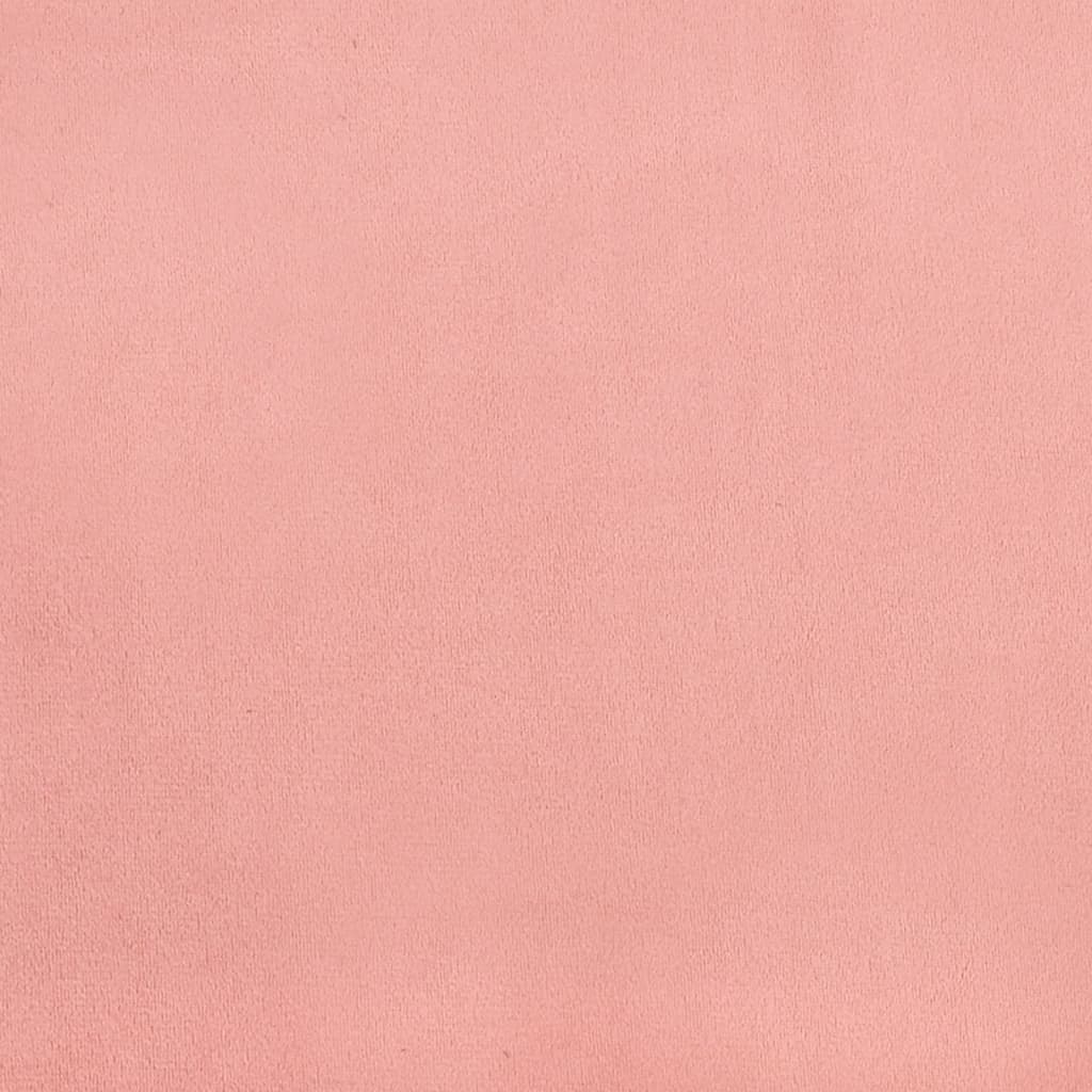 vidaXL Cabeceira de cama veludo 80x5x78/88 cm rosa
