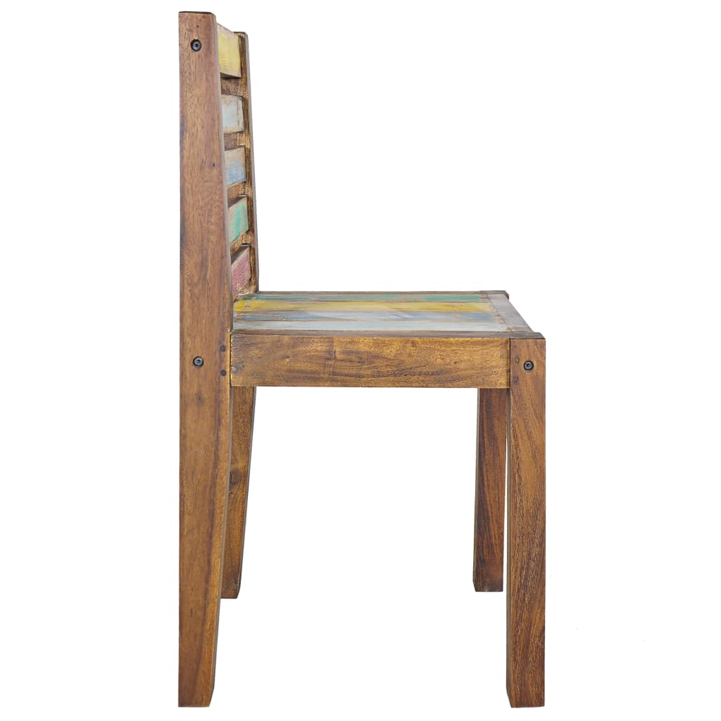 vidaXL Cadeiras de jantar 6 pcs madeira recuperada maciça