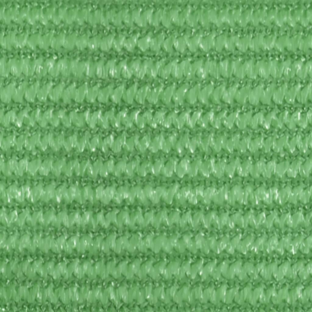 vidaXL Para-sol estilo vela 160 g/m² 4x5x5 m PEAD verde-claro