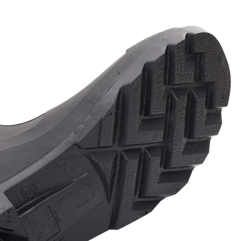 vidaXL Galochas com meias removíveis tamanho 44 PVC preto