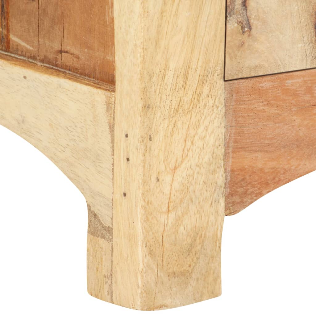 vidaXL Mesa de cabeceira 40x30x50 cm madeira recuperada maciça