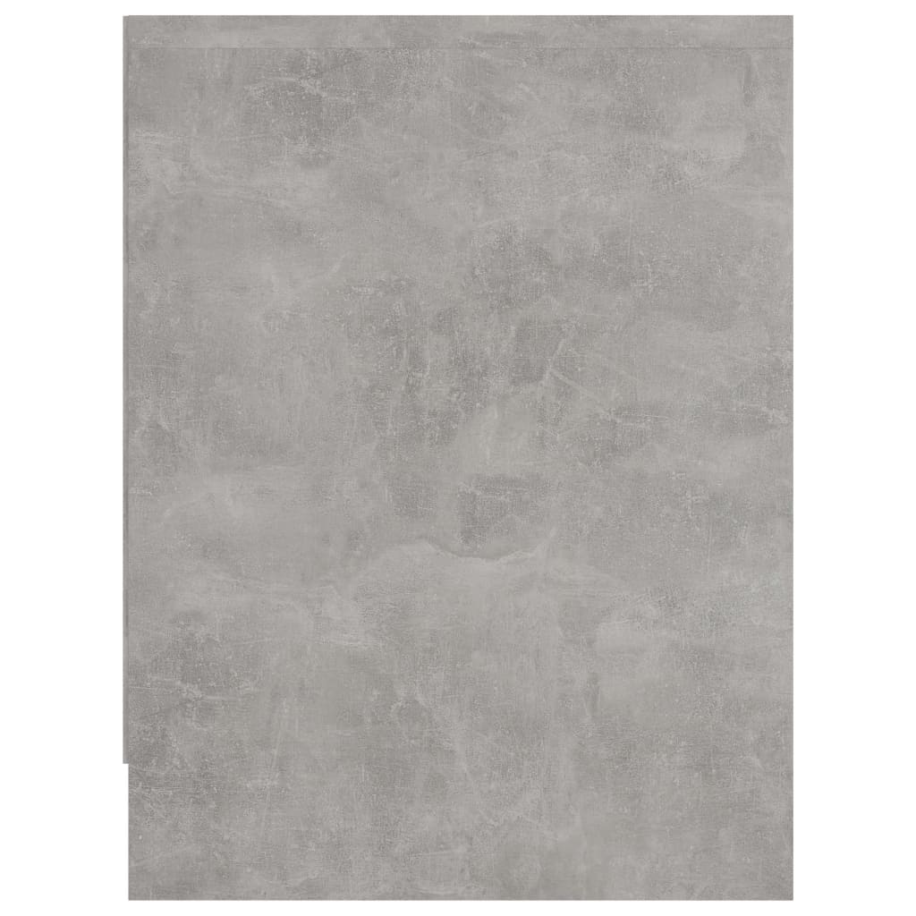 vidaXL Mesa de cabeceira 40x30x40 cm contraplacado cinzento cimento