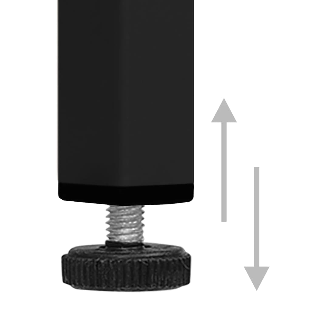vidaXL Cómoda/aparador com gavetas aço 80x35x101,5 cm preto