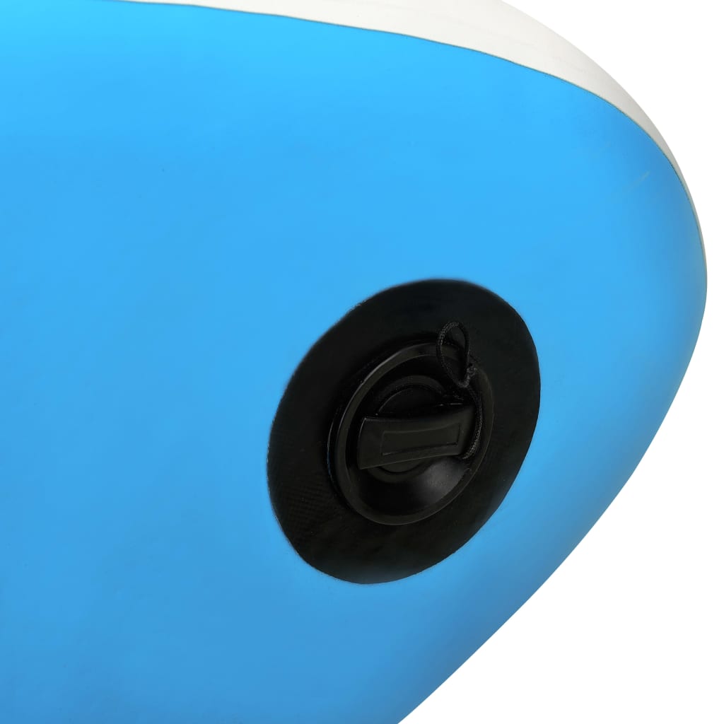 vidaXL Conjunto prancha de paddle SUP insuflável 320x76x15 cm azul