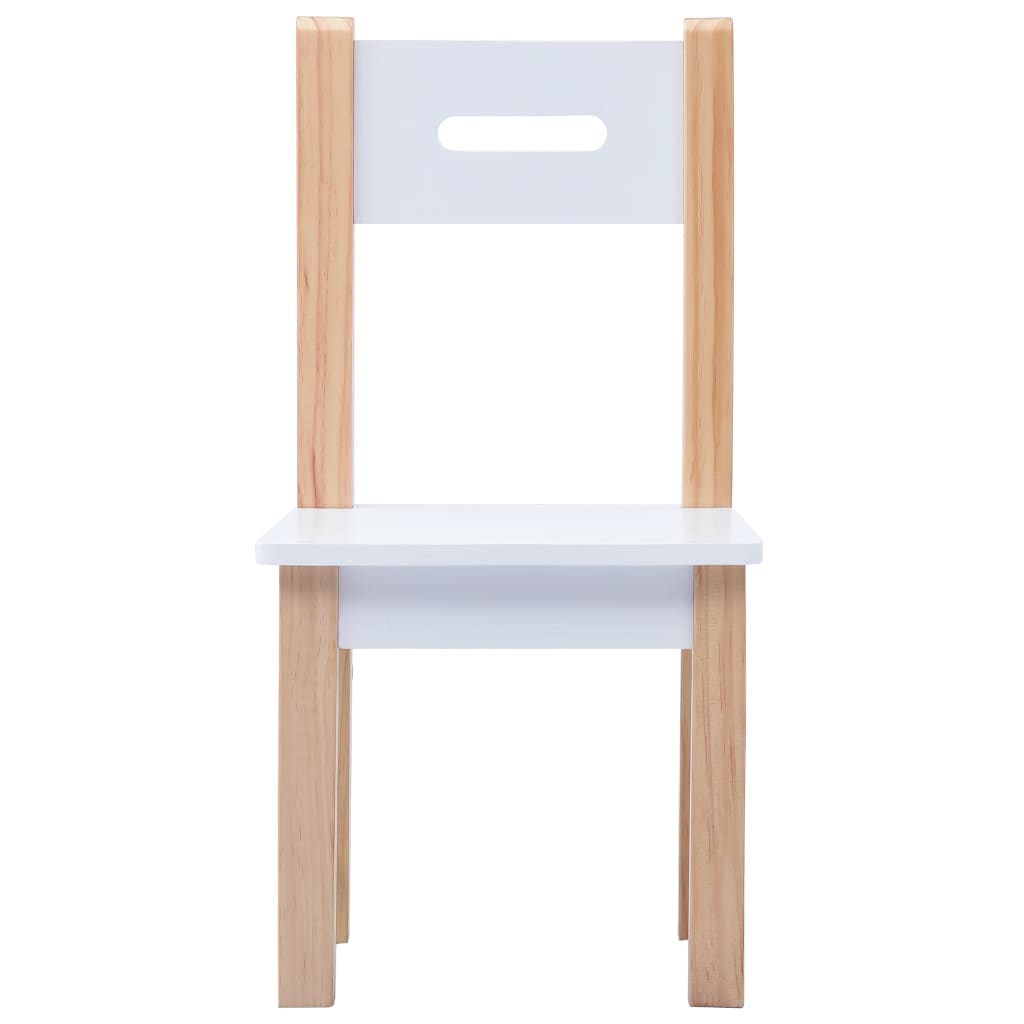 vidaXL Mesa c/ quadro/arrumação desenho e cadeiras 3 pcs preto/branco