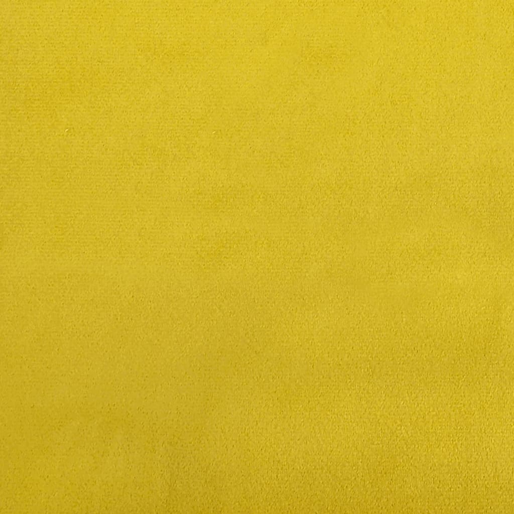 vidaXL Sofá-cama em forma de L 255x140x70 cm veludo amarelo