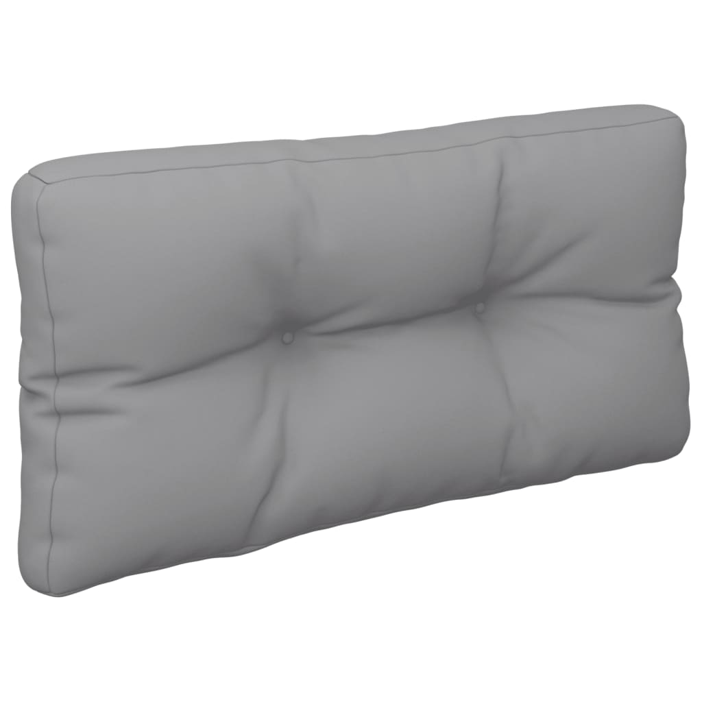 vidaXL Almofadão para sofá de paletes 70x40x12 cm tecido cinzento