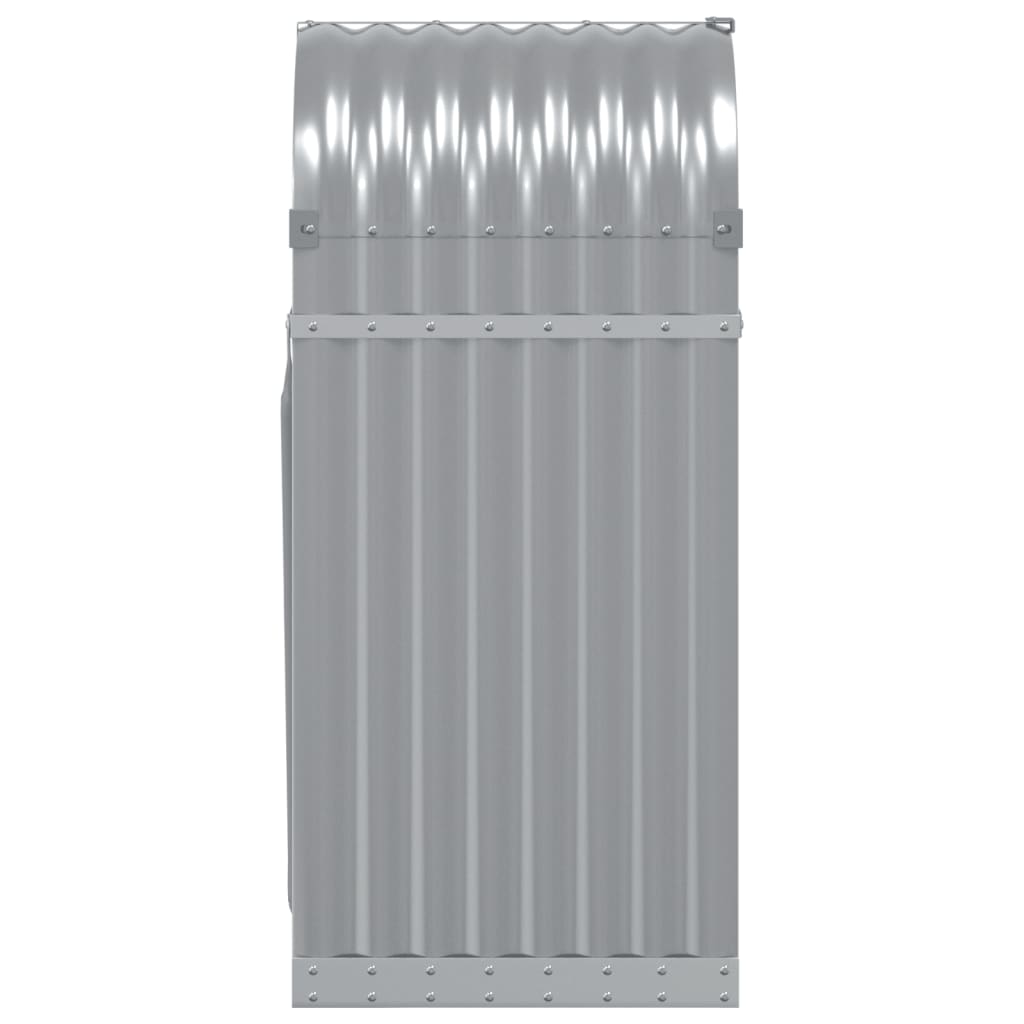 vidaXL Suporte de lenha 40x45x100 cm aço galvanizado cinza-claro