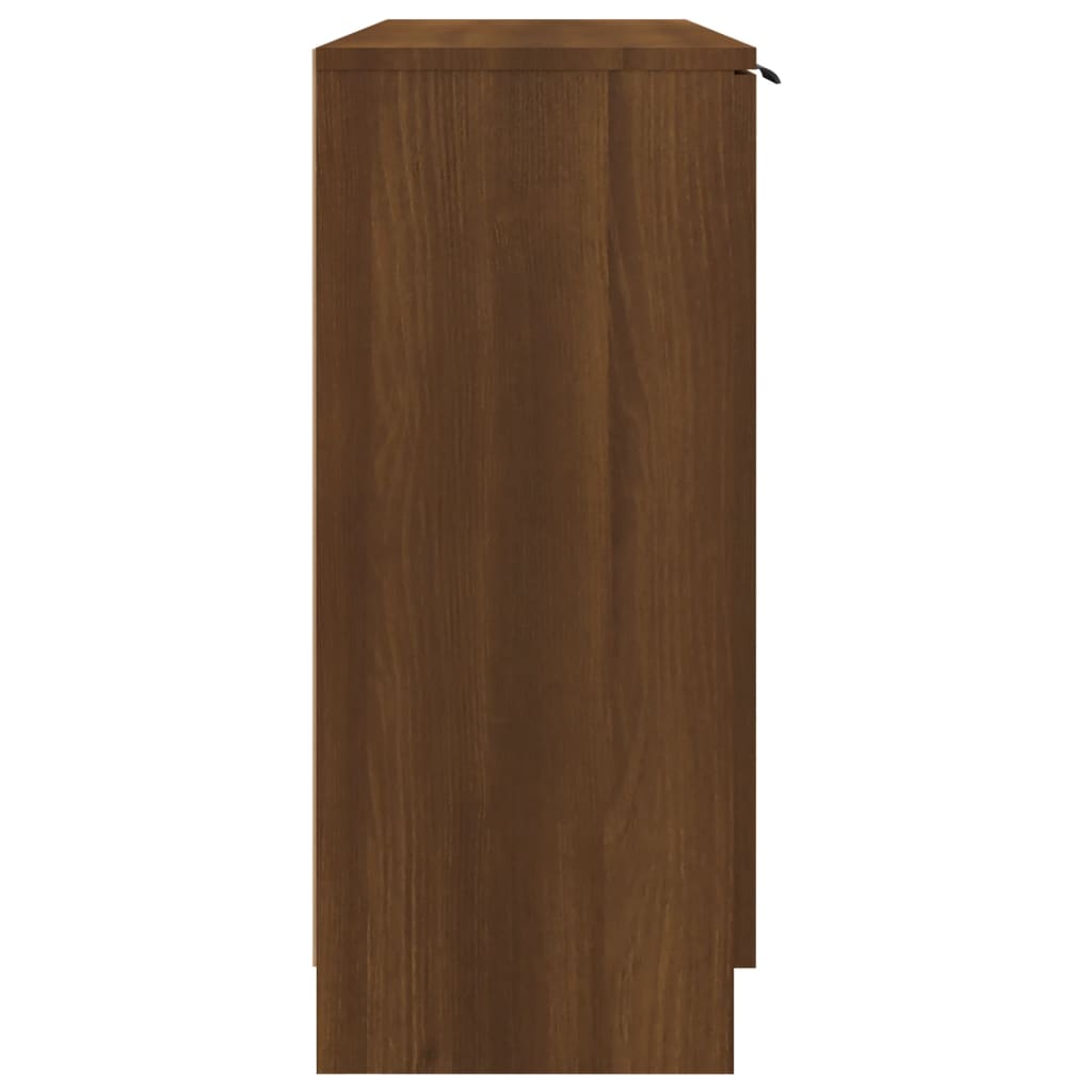 vidaXL Aparador 90,5x30x70 cm madeira processada cor carvalho castanho