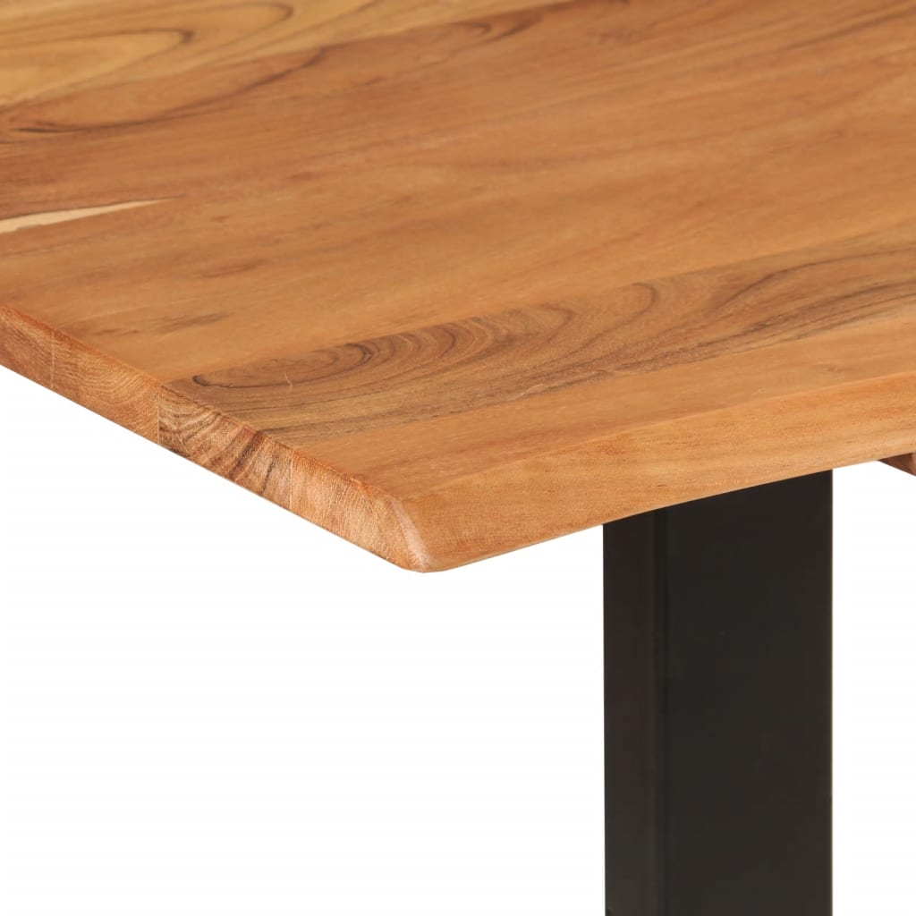 vidaXL Mesa de jantar 180x90x76 cm madeira de acácia maciça