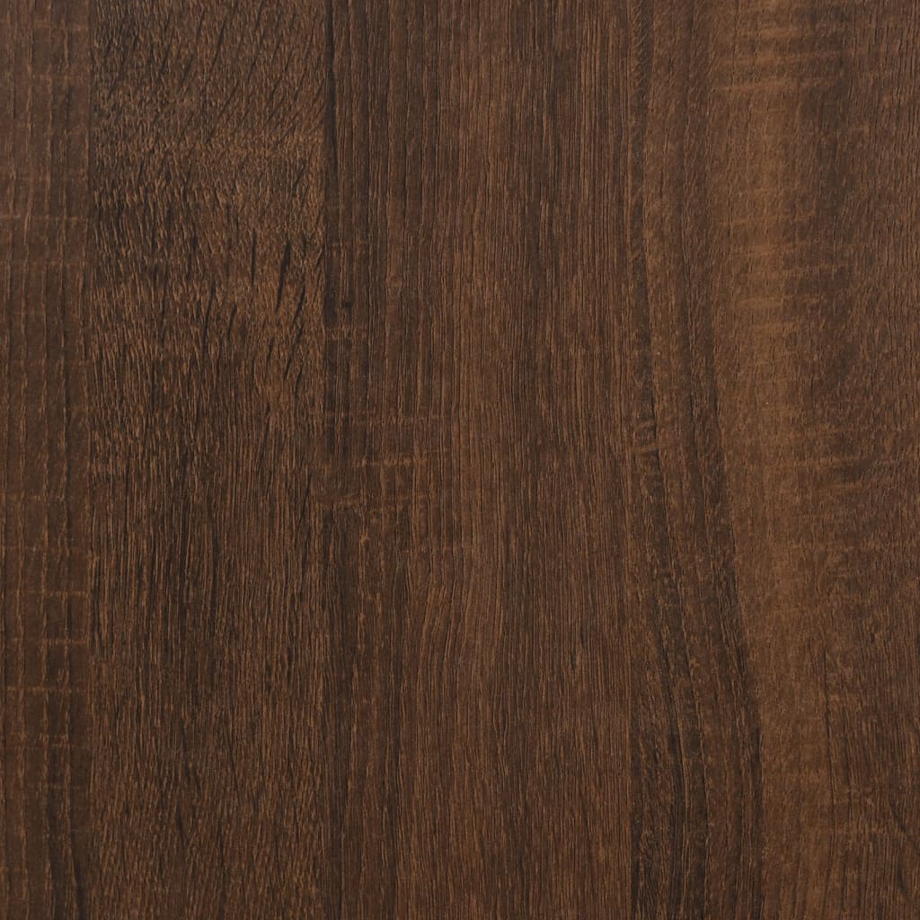 vidaXL Aparador 91x29,5x65 cm derivados de madeira carvalho castanho