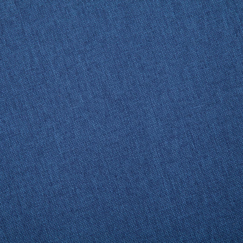 vidaXL Sofá de 3 lugares em tecido azul
