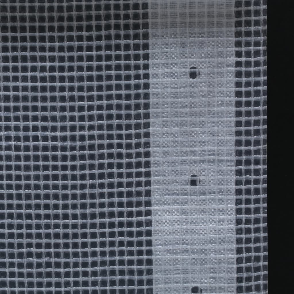 vidaXL Lona em tecido imitação de gaze 260 g/m² 4x20 m branco