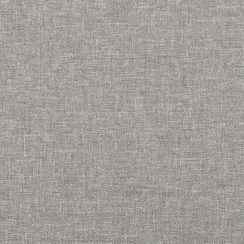 vidaXL Estrutura de cama em tecido 80x200 cm cinzento-claro