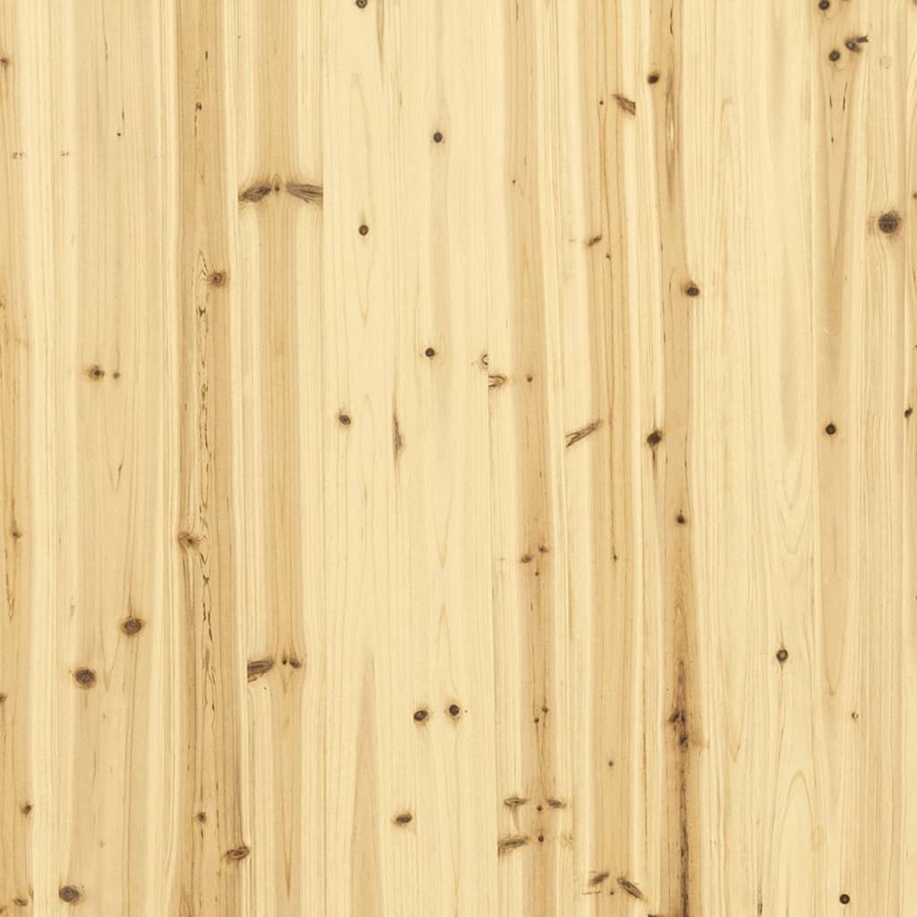 vidaXL Mesa de cabeceira 60x36x64 cm madeira de abeto maciça