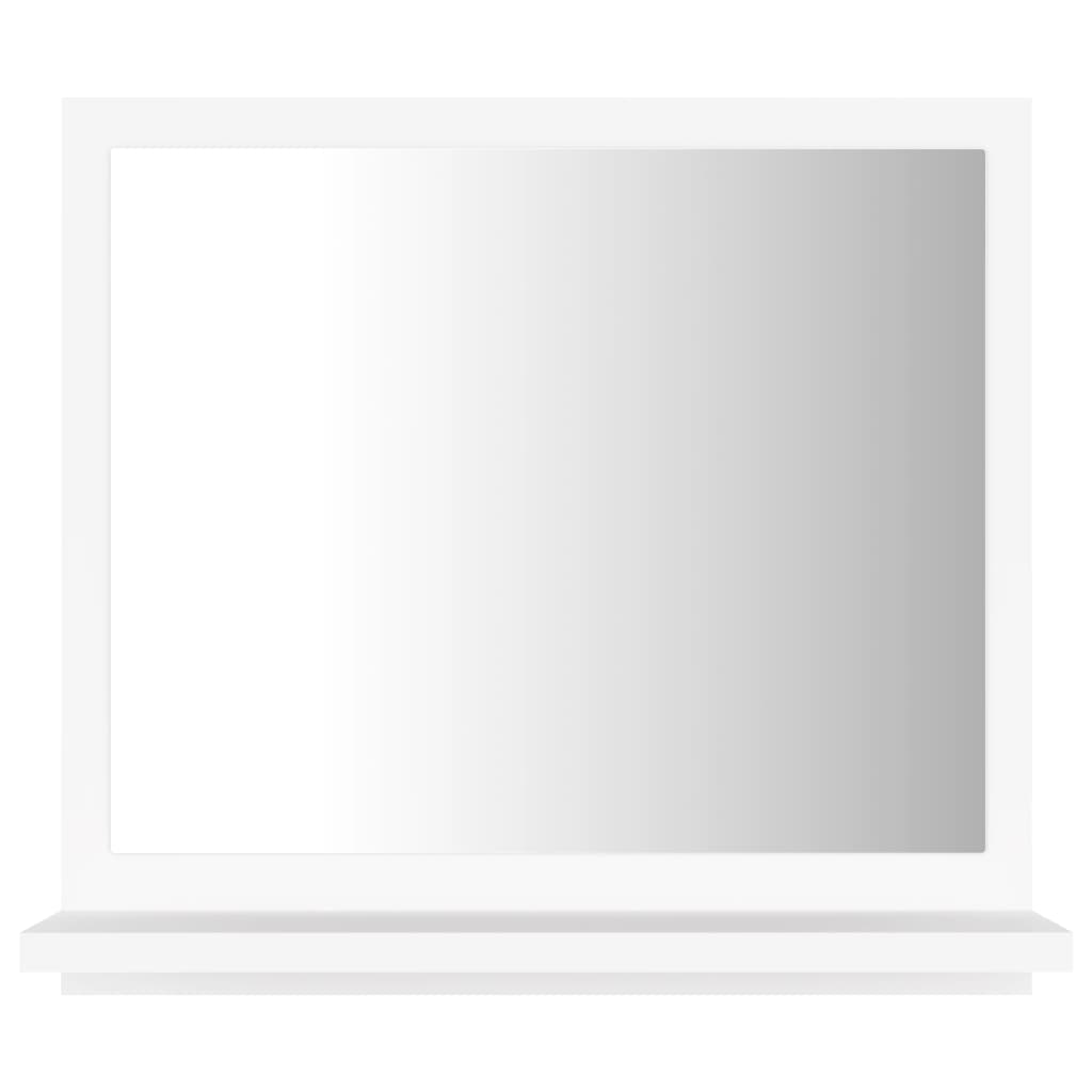 vidaXL Espelho de casa de banho 40x10,5x37 cm contraplacado branco