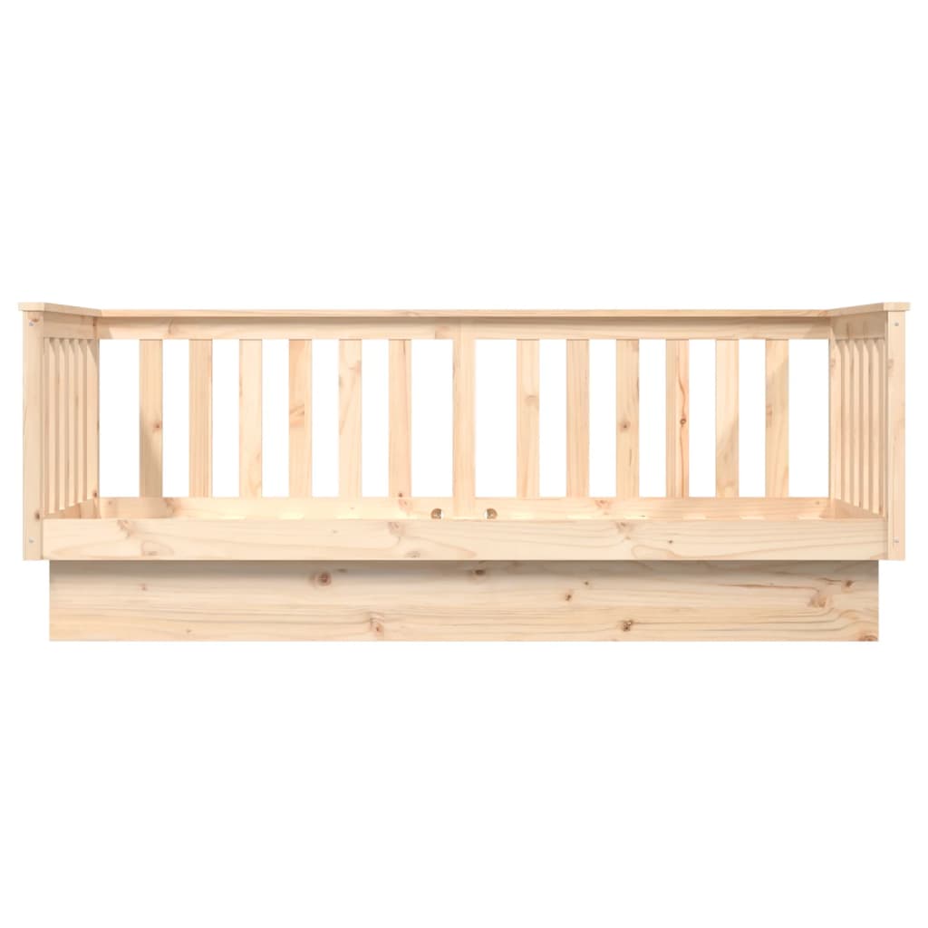 vidaXL Sofá-cama 90x190 cm madeira de pinho maciça