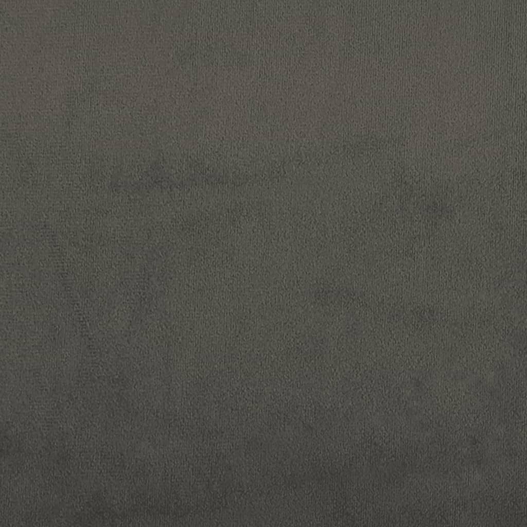 vidaXL Cama com molas/colchão 180x200 cm veludo cinzento-escuro