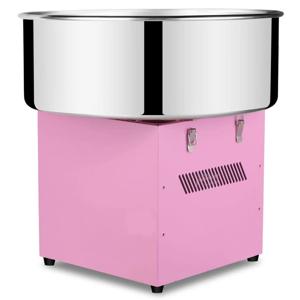 Máquina profissional algodão doce aço inoxidável 1 kW cor de rosa