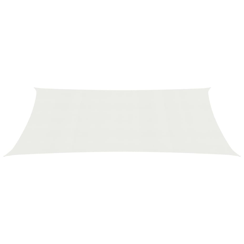 vidaXL Para-sol estilo vela 160 g/m² 2,5x4,5 m PEAD branco