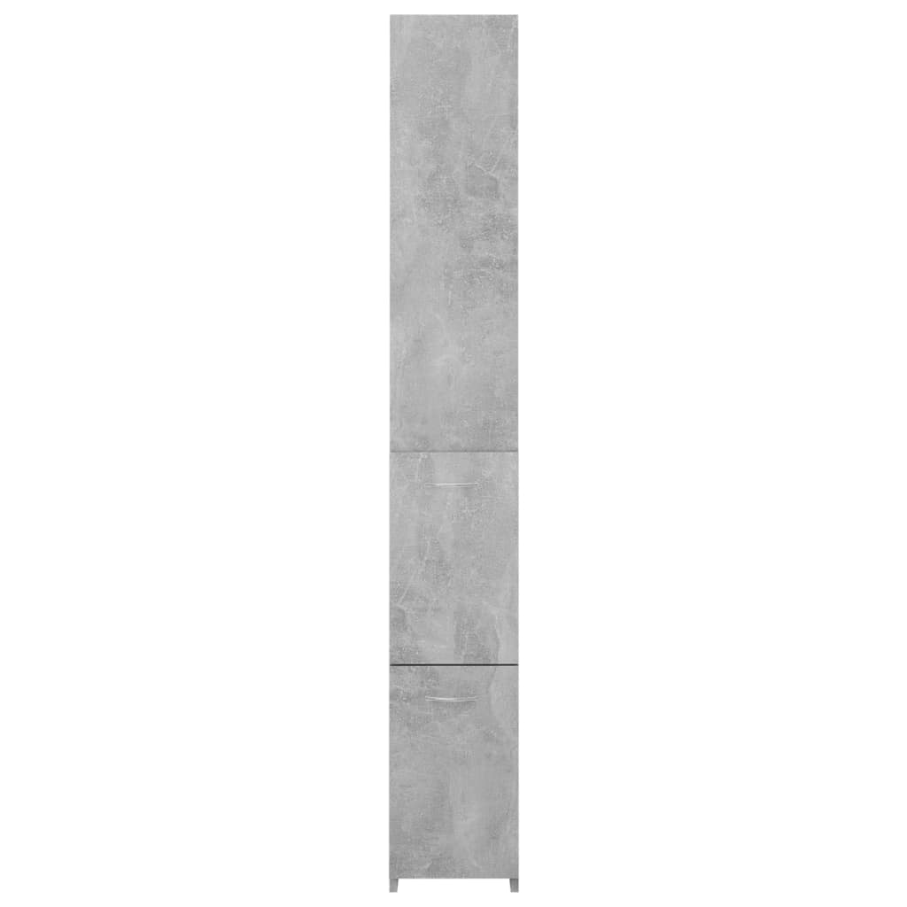 vidaXL Armário WC 25x26,5x170 cm derivados de madeira cinzento cimento