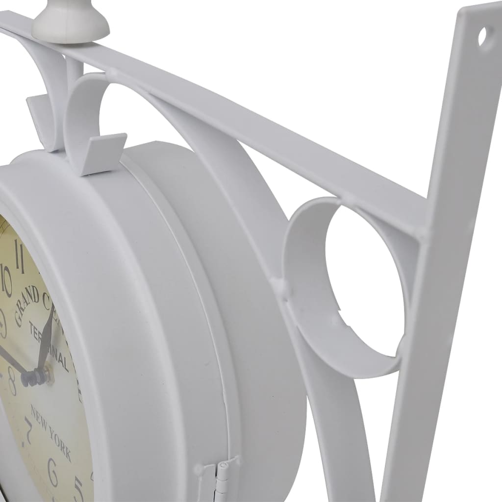 vidaXL Relógio de parede com duas faces design clássico