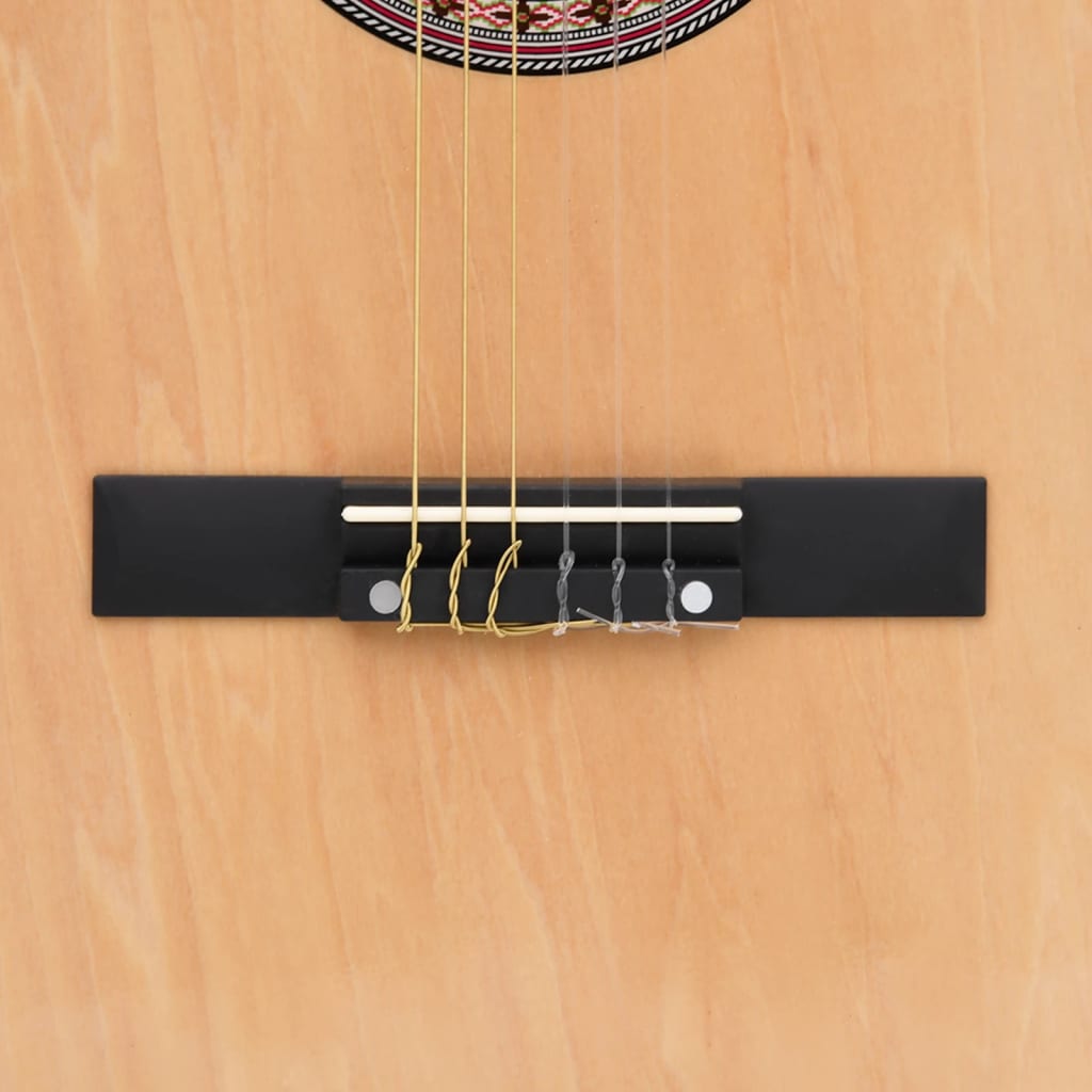 vidaXL 12 pcs conjunto de guitarra acústica cutaway com 6 cordas 38"