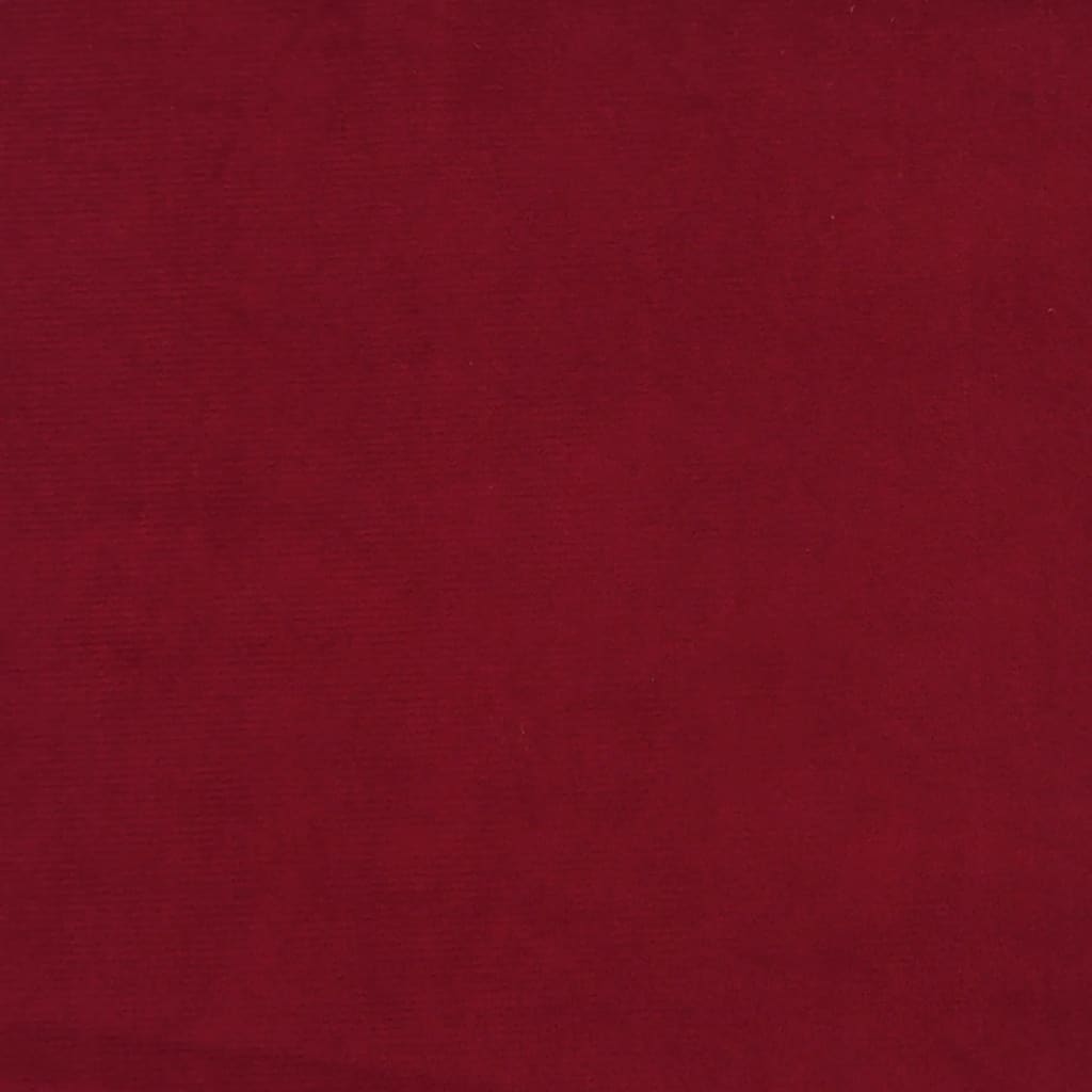 vidaXL Painel parede 12 pcs 30x30 cm veludo 1,08 m² vermelho tinto
