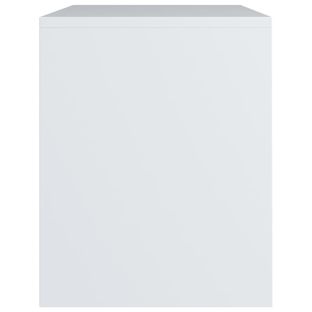 vidaXL Mesa-de-cabeceira 40x30x40 cm aglomerado branco
