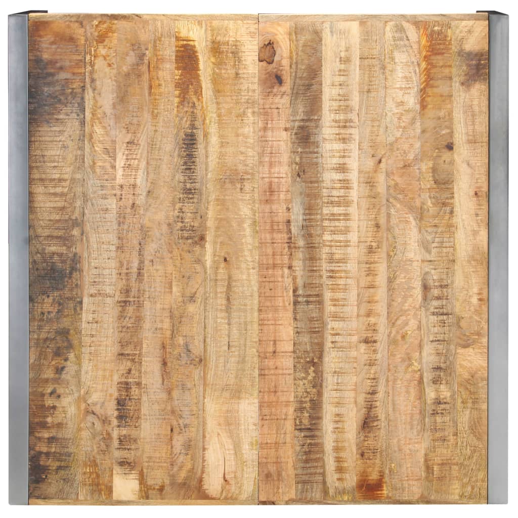 vidaXL Mesa de centro 120x120x40 cm madeira de mangueira áspera