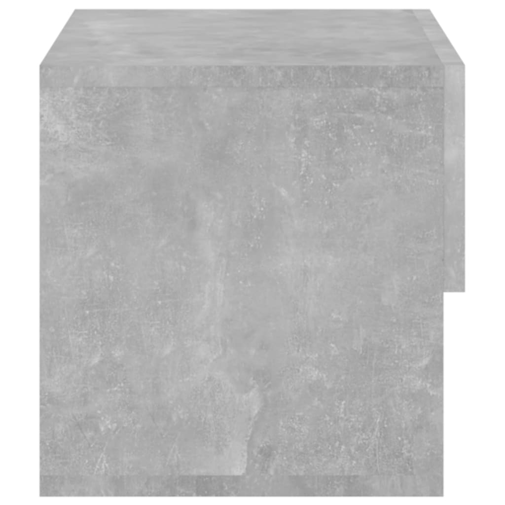 vidaXL Mesas de cabeceira montagem na parede 2 pcs cinzento cimento