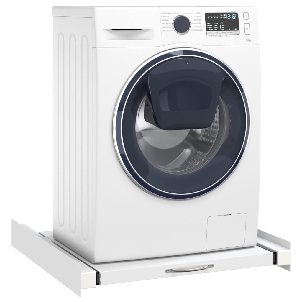vidaXL Kit montagem máquina de lavar/secar com prateleira retrátil