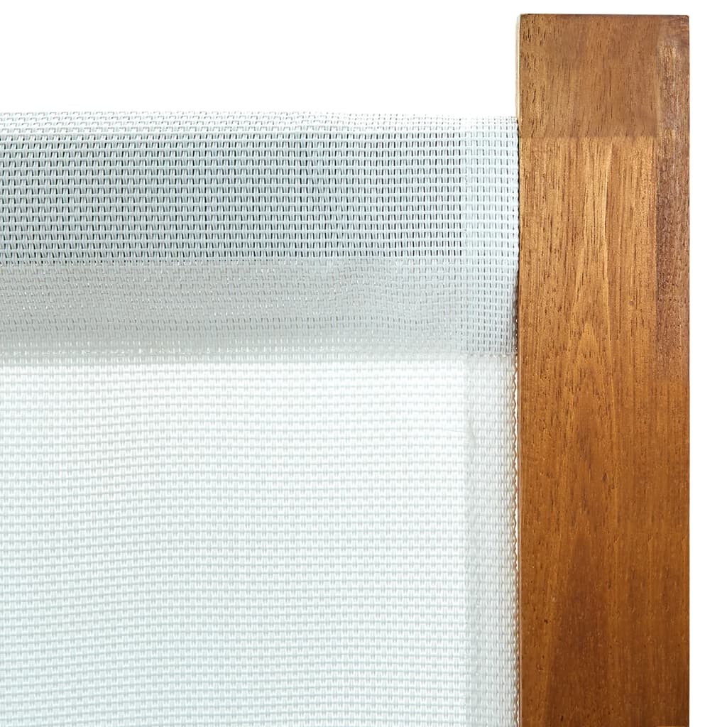 vidaXL Divisória de quarto com 6 painéis 420x170 cm branco nata