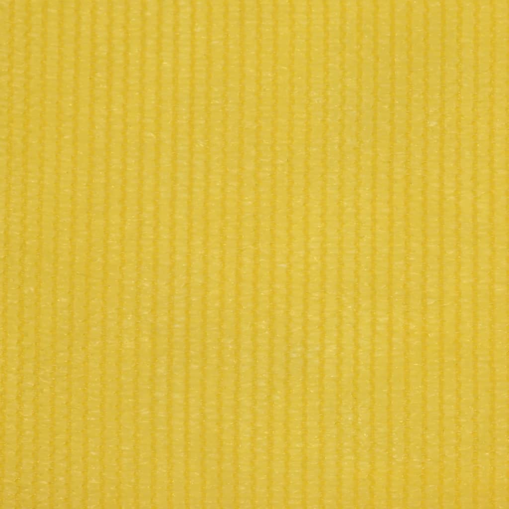 vidaXL Tela de varanda 75x300 cm PEAD cor amarelo