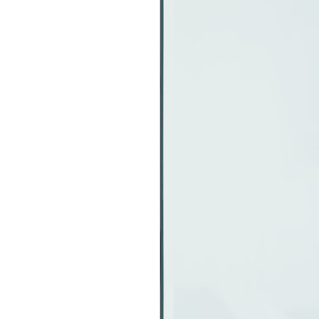 vidaXL Placa de vidro para lareira retangular 120x50 cm