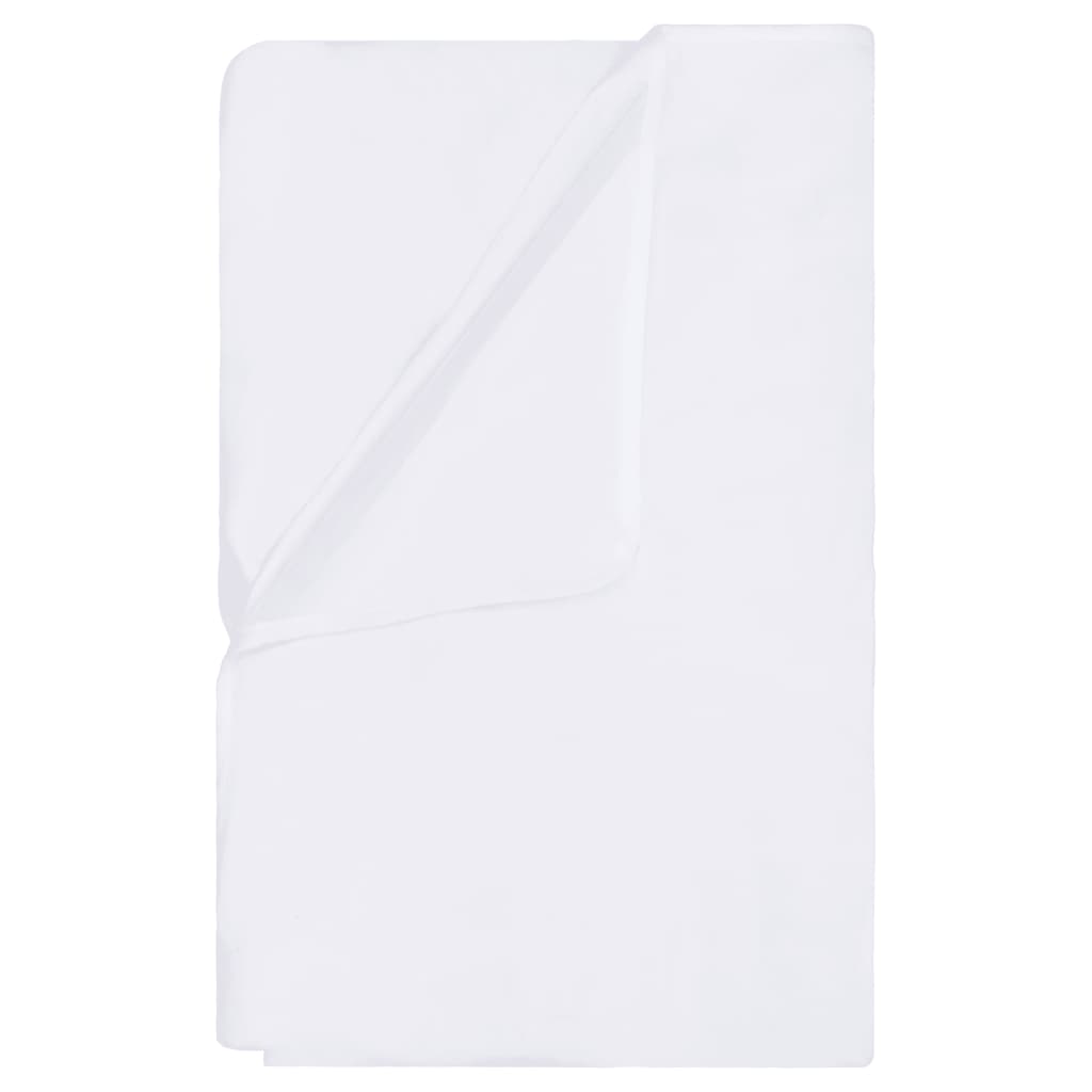 vidaXL Protetores de colchão impermeáveis 2pcs 60x120cm algodão branco