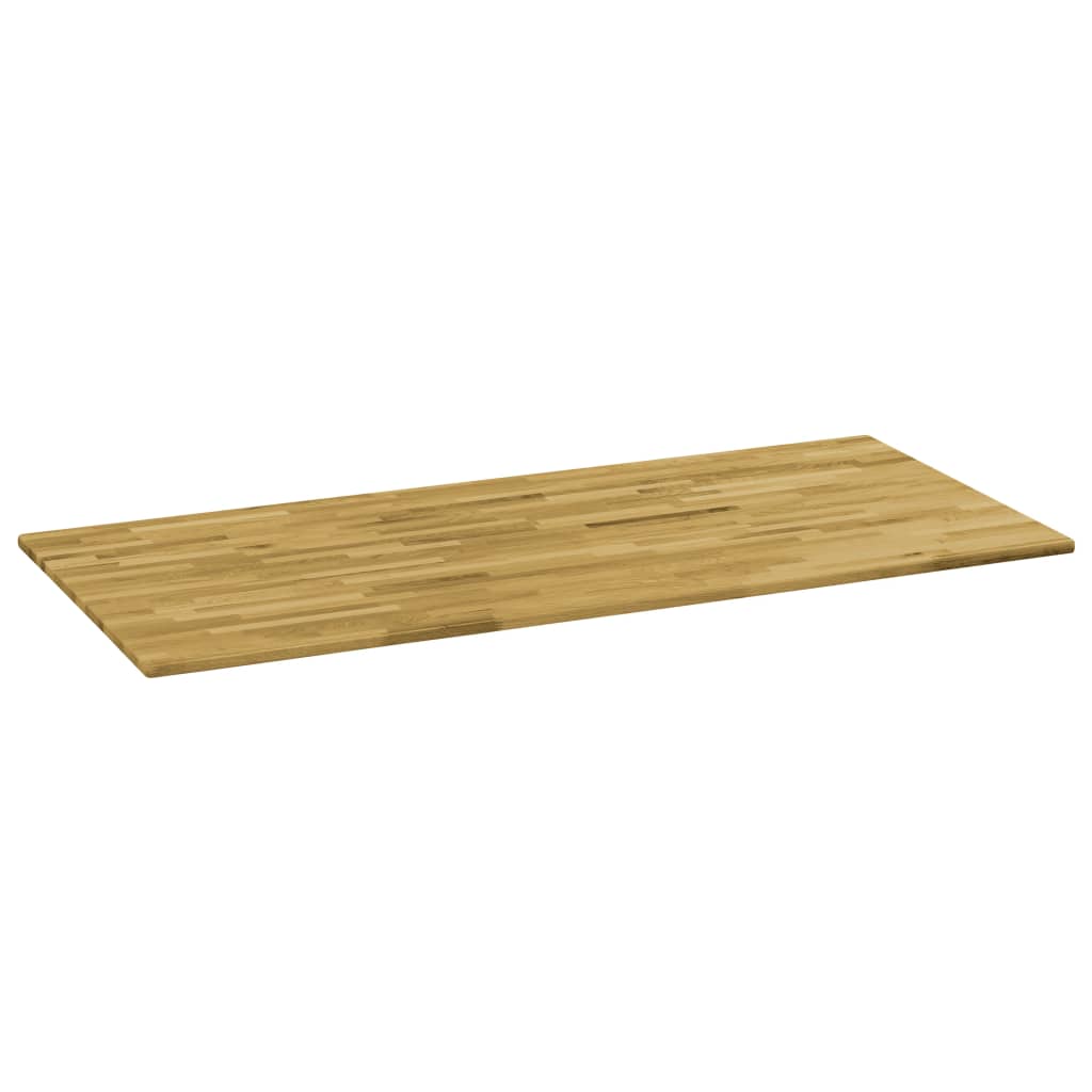 vidaXL Tampo de mesa madeira carvalho maciça retangular 23 mm 140x60cm