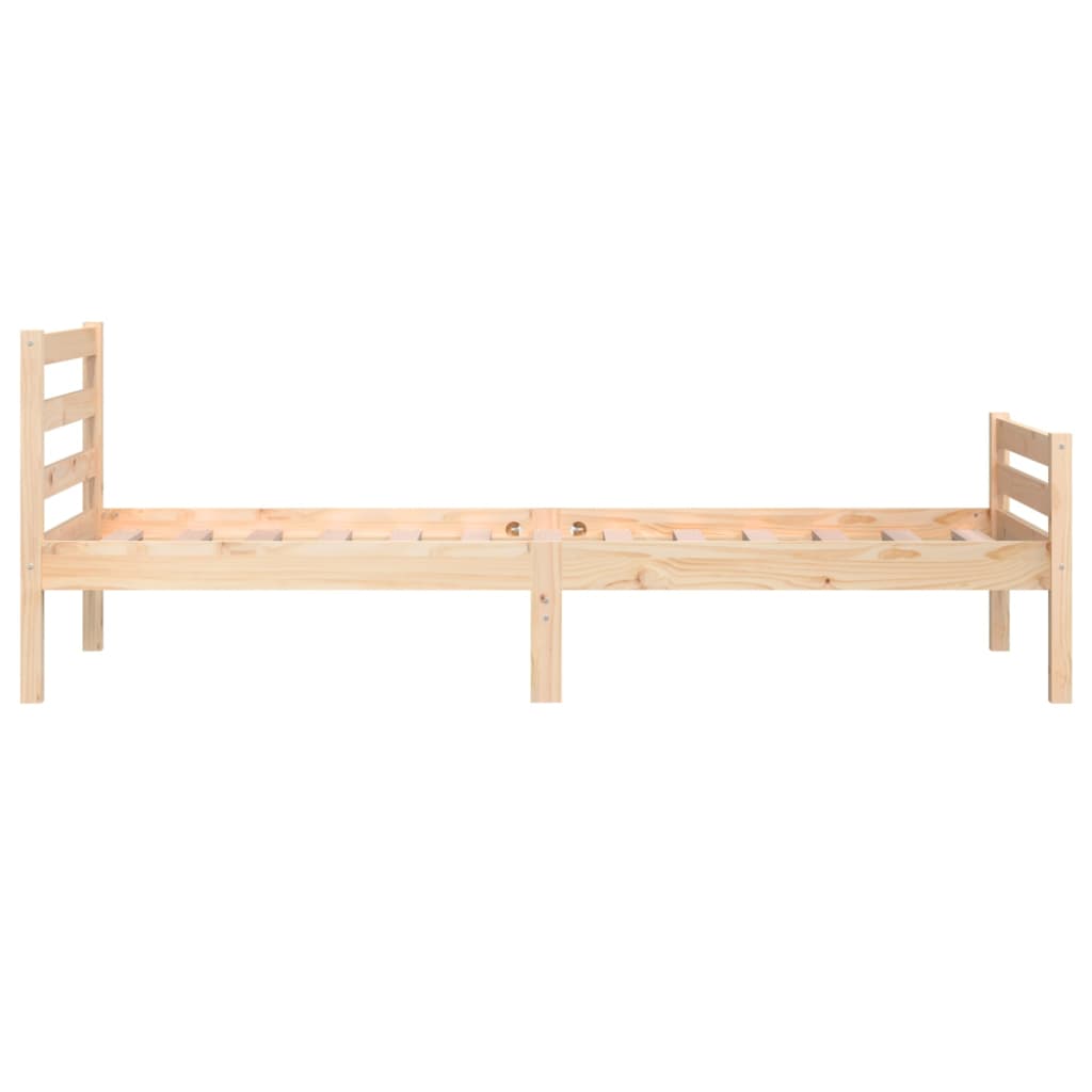vidaXL Estrutura de cama 100x200 cm madeira maciça