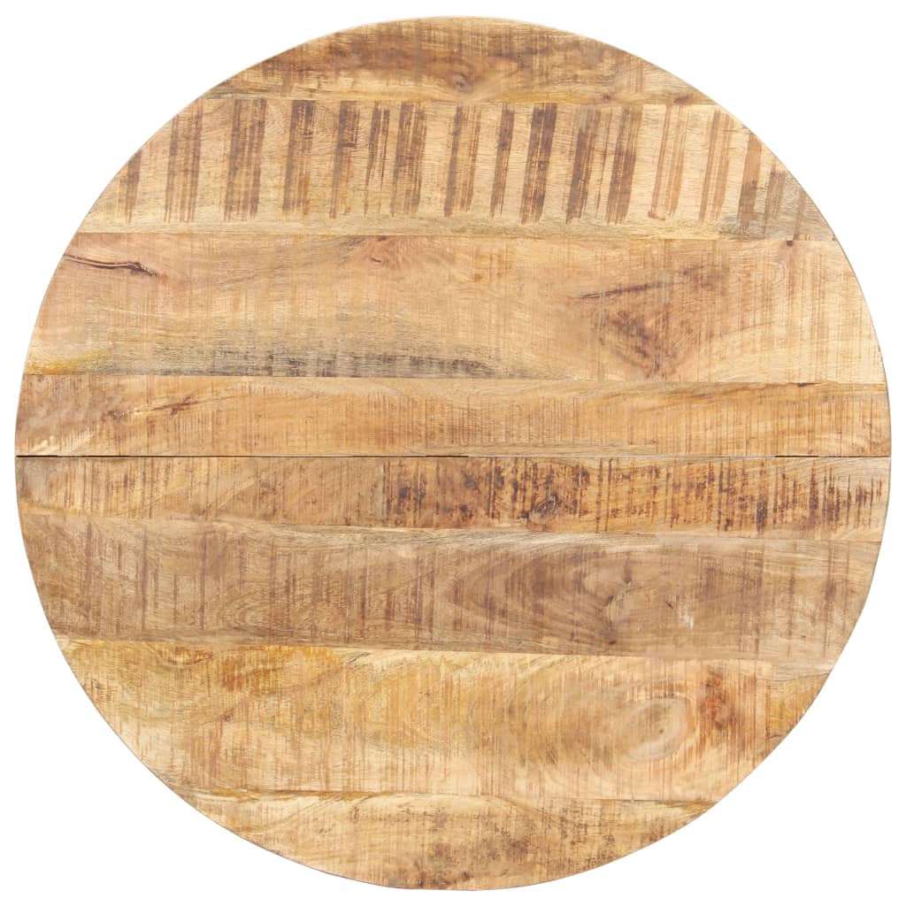 vidaXL Mesa de jantar 80 cm madeira de mangueira áspera