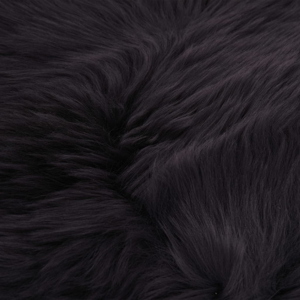 vidaXL Almofadas cadeira 2 pcs 40x40cm pele carneiro cinzento-escuro