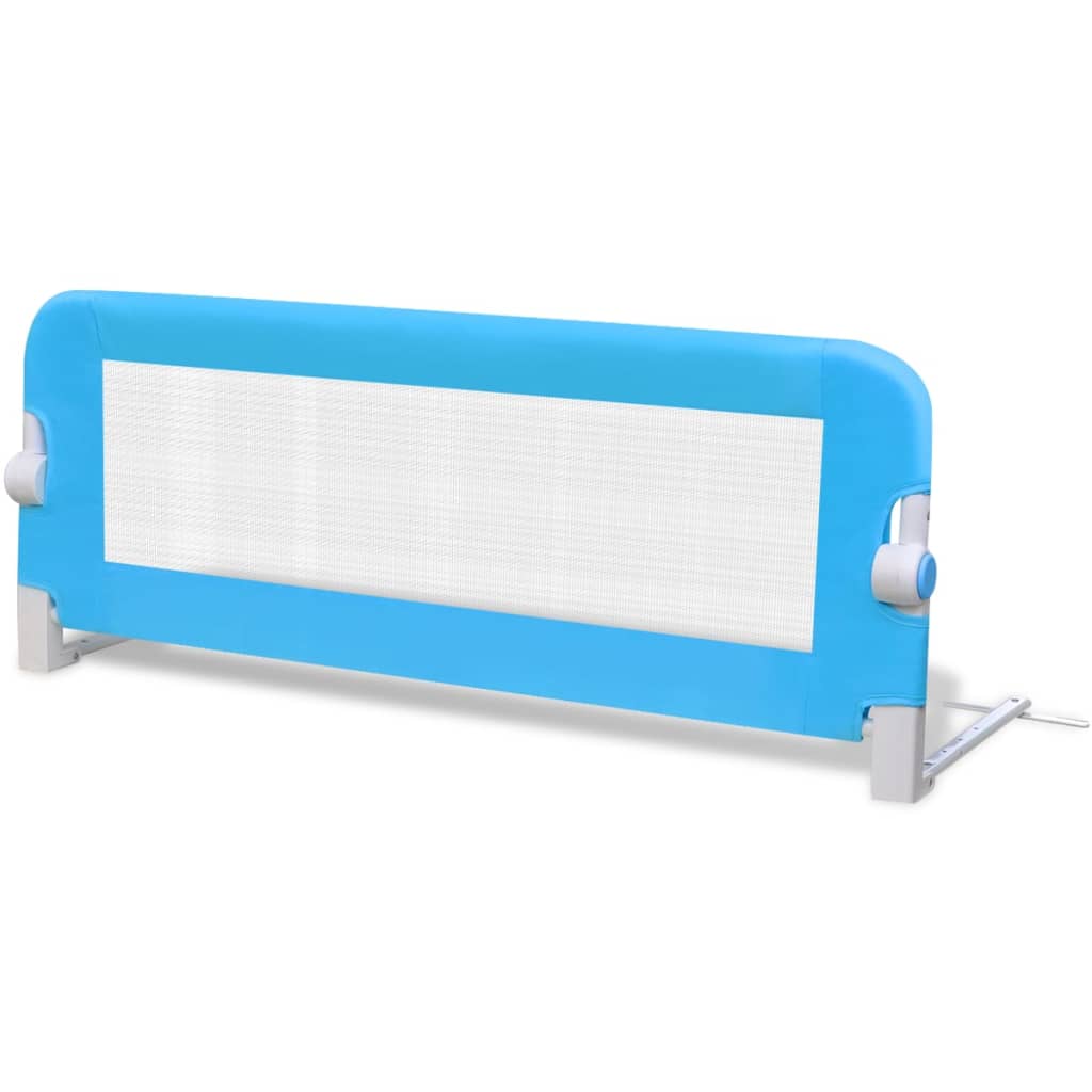 vidaXL Barra de segurança para cama de criança 2 pcs 102x42 cm azul