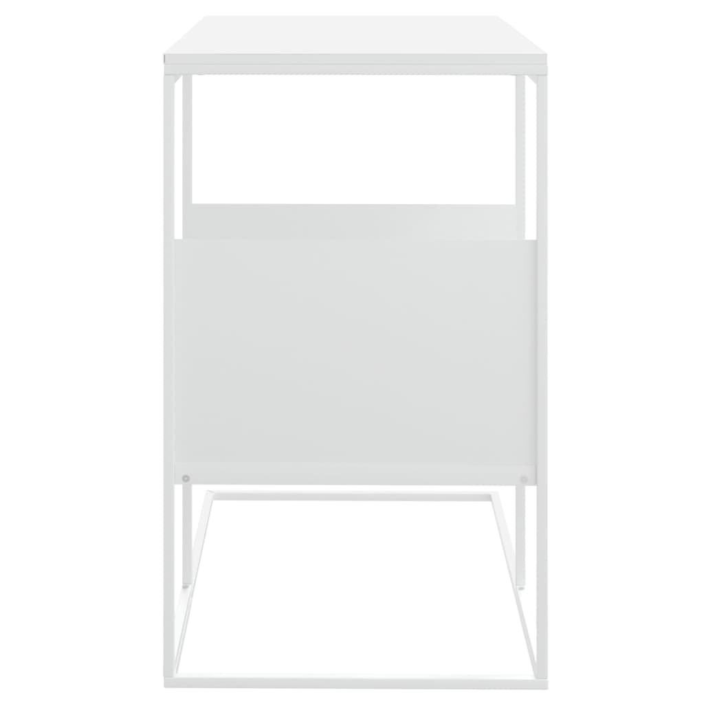 vidaXL Mesa de apoio 55x36x59,5 cm derivados de madeira branco