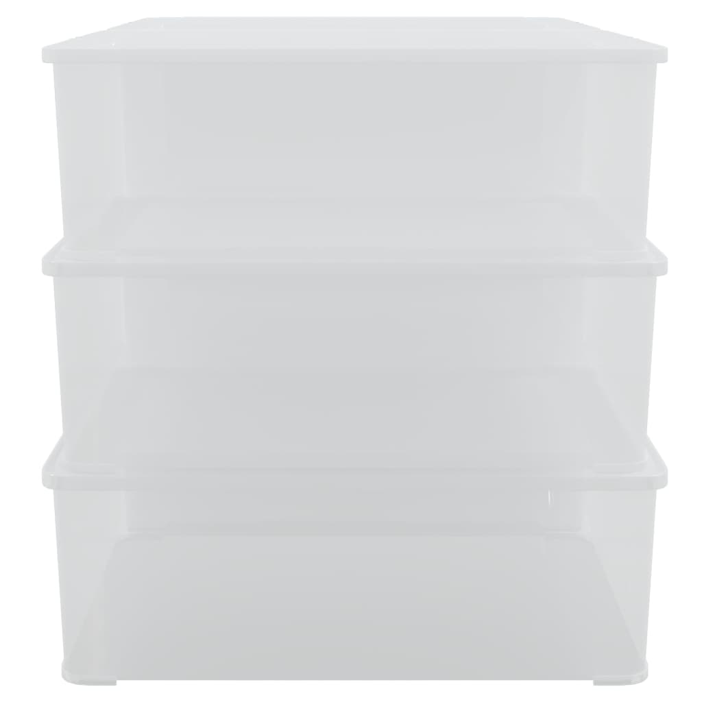 vidaXL Caixas de arrumação empilháveis 6 pcs 5 L plástico