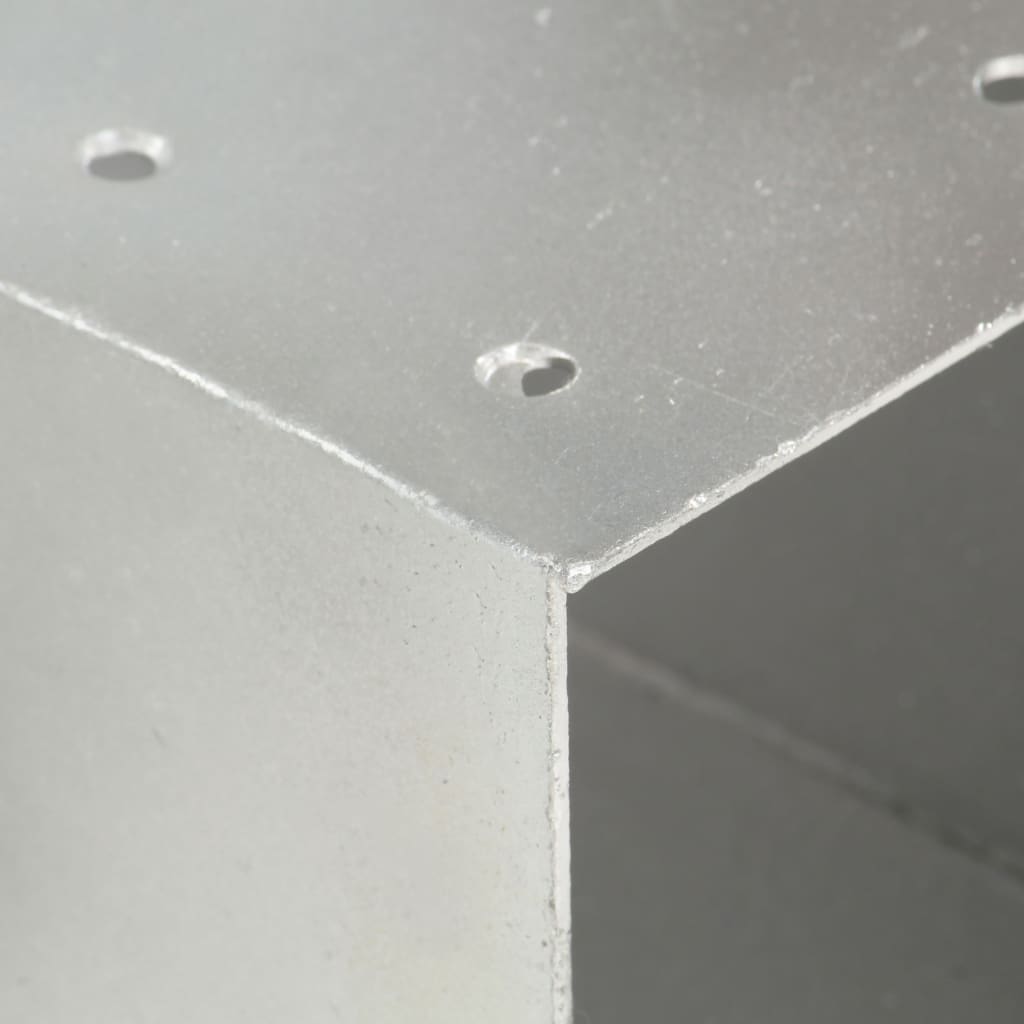 vidaXL Bases p/ poste em forma de Y 4 pcs 101x101 mm metal galvanizado
