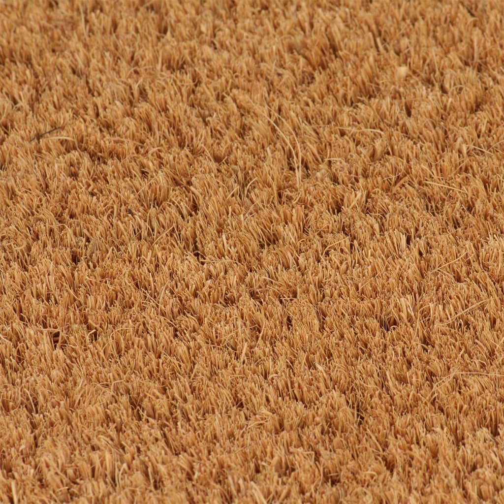 vidaXL Tapete de porta 50x80 cm fibra de coco tufada natural