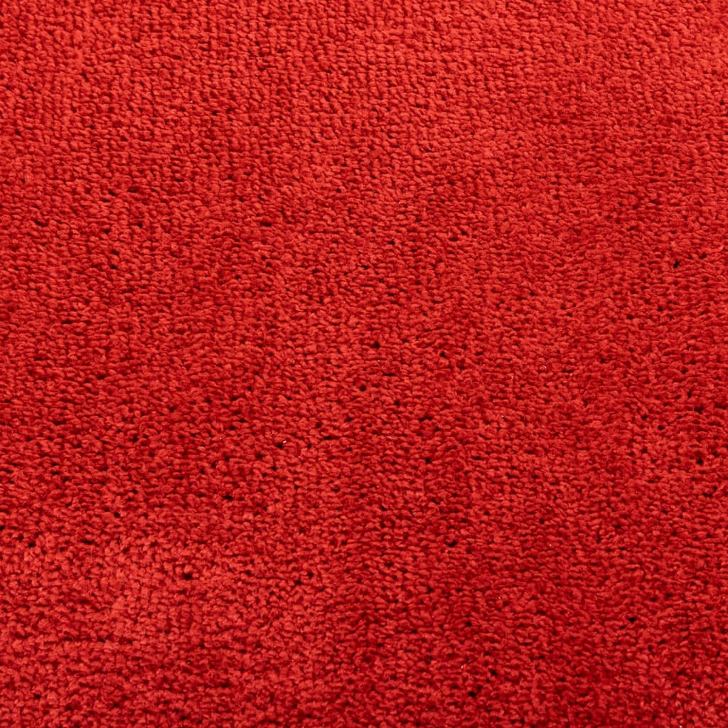 vidaXL Tapete de pelo curto OVIEDO 80x250 cm vermelho