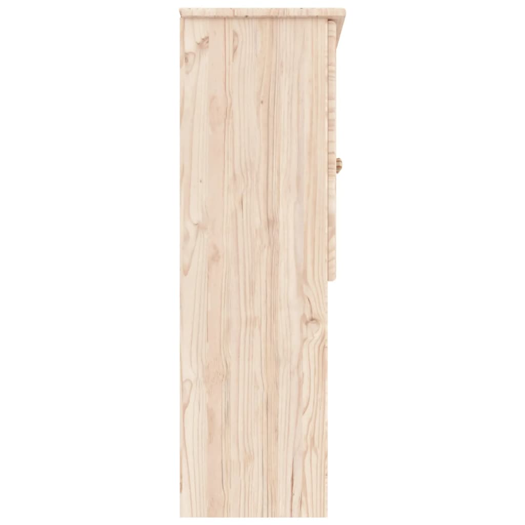 vidaXL Topo para cómoda ALTA 77x30x92 cm madeira de pinho maciça