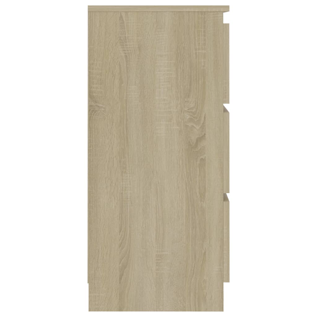 vidaXL Aparador 60x35x76 cm derivados de madeira cor carvalho sonoma