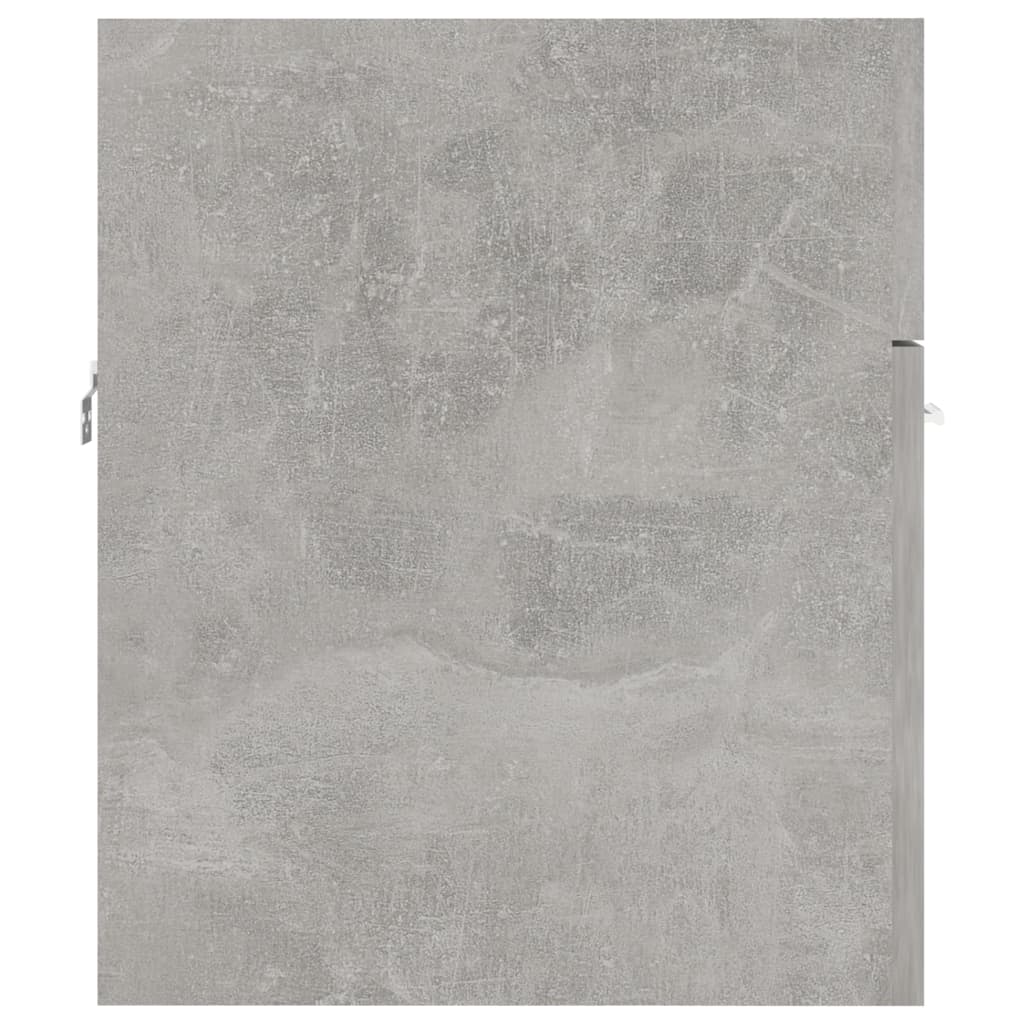 vidaXL Armário lavatório 41x38,5x46cm contraplacado cinzento cimento