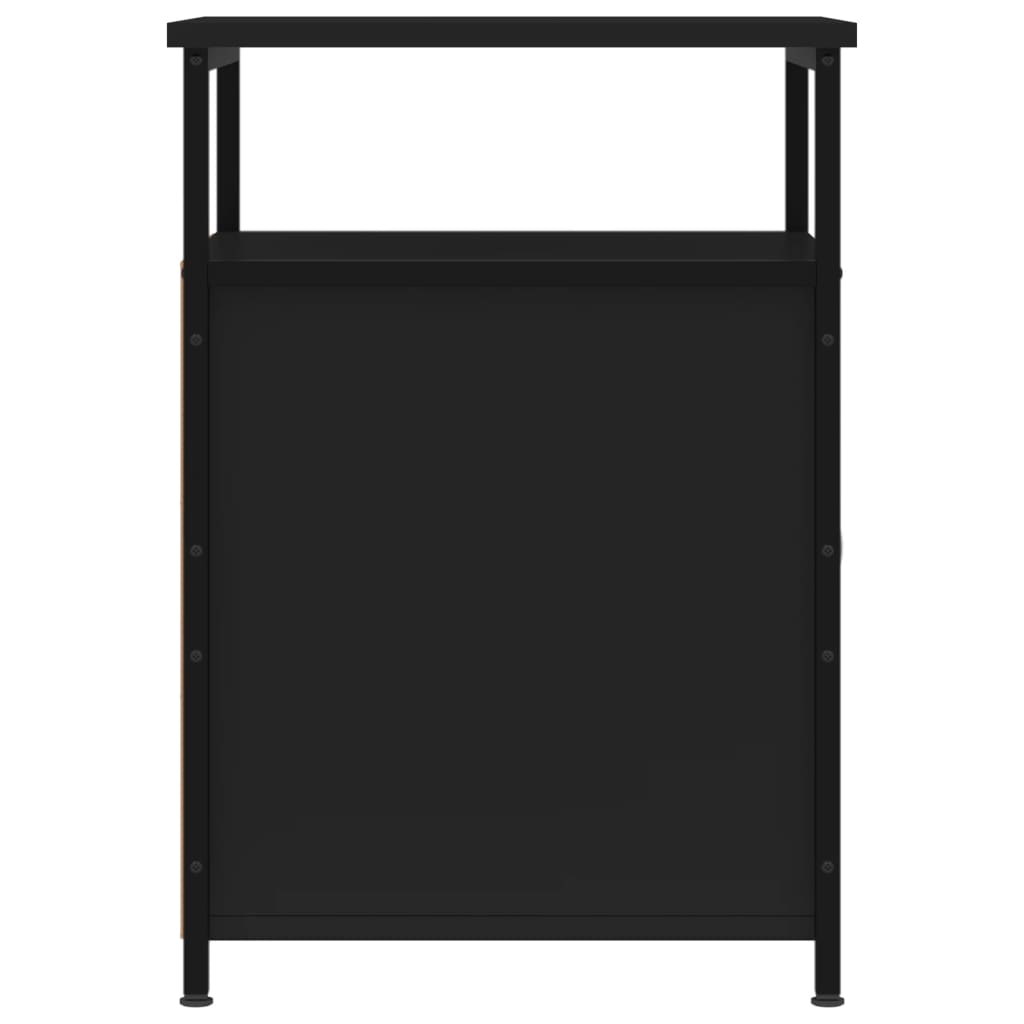 vidaXL Mesa de cabeceira 40x42x60 cm derivados de madeira preto